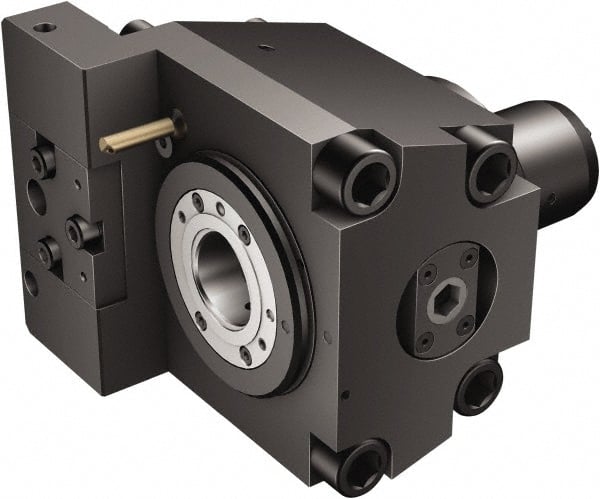 Sandvik Coromant - Neutral Cut, C5 Modular Connection, Adapter/Mount Lathe Modular Clamping Unit - 50mm Square Shank Diam, 7.795" OAL, Through Coolant - Exact Tooling