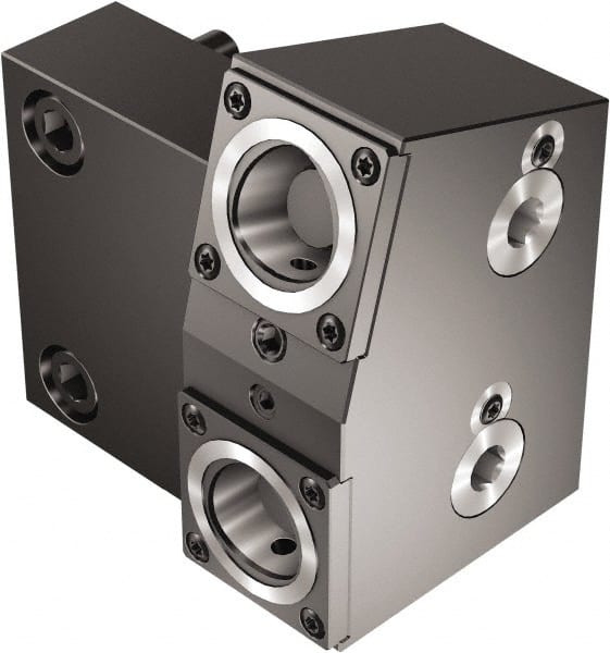 Sandvik Coromant - Right Hand Cut, C3 Modular Connection, Adapter/Mount Lathe Modular Clamping Unit - 32mm Square Shank Diam, 4.74" OAL, Through Coolant - Exact Tooling