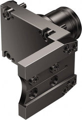 Sandvik Coromant - Neutral Cut, Lathe Modular Clamping Unit - 80mm Square Shank Diam, 7.52" OAL, Through Coolant - Exact Tooling