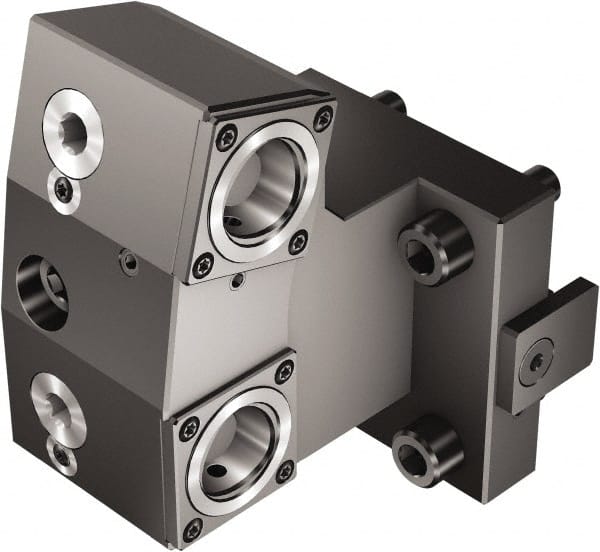 Sandvik Coromant - Right Hand Cut, C4 Modular Connection, Adapter/Mount Lathe Modular Clamping Unit - 40mm Square Shank Diam, 4.488" OAL, Through Coolant - Exact Tooling