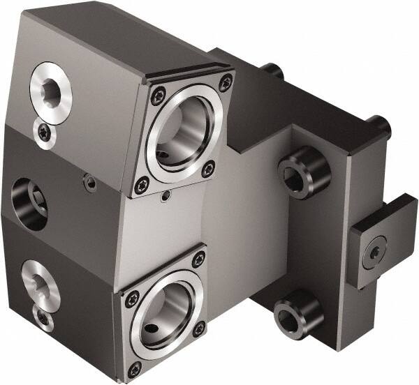 Sandvik Coromant - Right Hand Cut, C3 Modular Connection, Adapter/Mount Lathe Modular Clamping Unit - 32mm Square Shank Diam, 4" OAL, Through Coolant - Exact Tooling