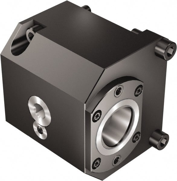 Sandvik Coromant - Left Hand Cut, C4 Modular Connection, Adapter/Mount Lathe Modular Clamping Unit - 40mm Square Shank Diam, 3.071" OAL, Through Coolant - Exact Tooling