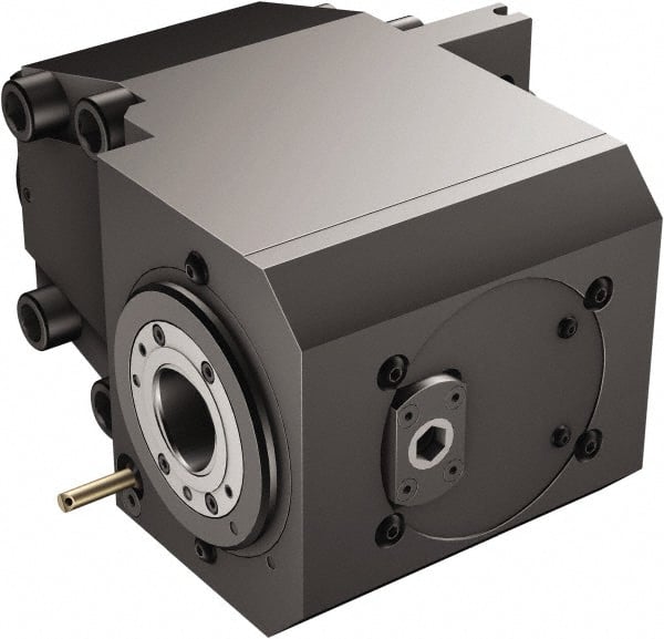 Sandvik Coromant - Neutral Cut, C5 Modular Connection, Adapter/Mount Lathe Modular Clamping Unit - 50mm Square Shank Diam, 12.362" OAL, Through Coolant - Exact Tooling