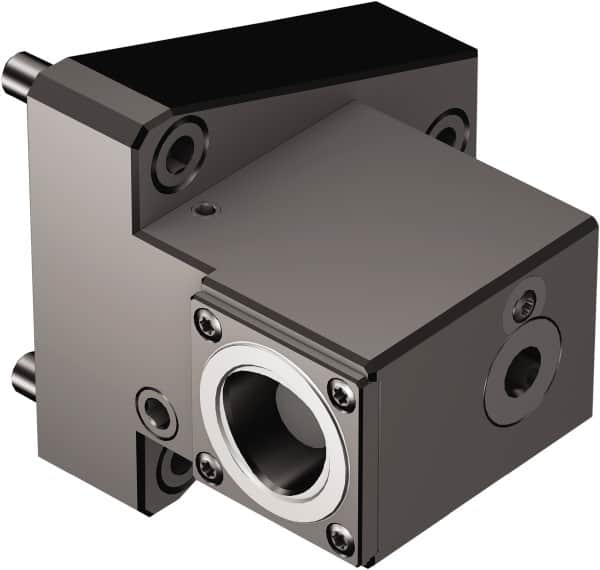 Sandvik Coromant - Right Hand Cut, C3 Modular Connection, Adapter/Mount Lathe Modular Clamping Unit - 32mm Square Shank Diam, 3.622" OAL, Through Coolant - Exact Tooling