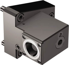 Sandvik Coromant - Left Hand Cut, C3 Modular Connection, Adapter/Mount Lathe Modular Clamping Unit - 32mm Square Shank Diam, 3.622" OAL, Through Coolant - Exact Tooling