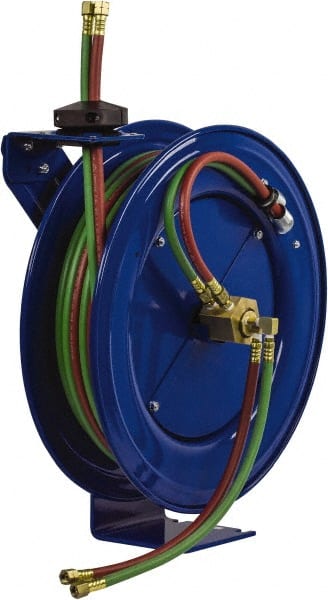 CoxReels - Welding Hose Reels; Length (Inch): 19-5/8 ; Hose Included: Yes ; Hose Length (Feet): 50.00; 50.0 ; Inside Diameter (Inch): 1/4 ; Maximum Working Pressure (psi): 200.0; 200.00 - Exact Tooling