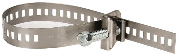 IDEAL TRIDON - SAE Size 32, 11/16 to 2-5/8" Diam, Stainless Steel Double Lock Hose Worm Drive Clamp - Material Grade 301 - Exact Tooling