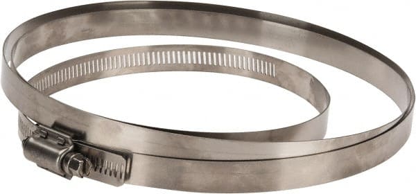 IDEAL TRIDON - SAE Size 318, 17-1/2 to 20-3/8" Diam, Stainless Steel Quick Engagement Hose Worm Drive Clamp - Material Grade 304 - Exact Tooling