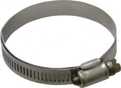 IDEAL TRIDON - SAE Size 36, 1-13/16 to 2-3/4" Diam, Stainless Steel Lined Worm Drive Clamp - Material Grade 316 - Exact Tooling