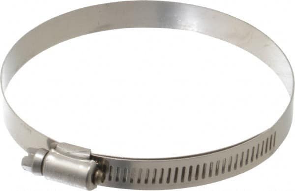 IDEAL TRIDON - SAE Size 60, 3-5/16 to 4-1/4" Diam, Stainless Steel Lined Worm Drive Clamp - Material Grade 316 - Exact Tooling