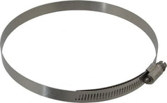 IDEAL TRIDON - SAE Size 88, 5-1/16 to 6" Diam, Stainless Steel Lined Worm Drive Clamp - Material Grade 316 - Exact Tooling