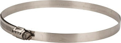 IDEAL TRIDON - SAE Size 96, 5-9/16 to 6-1/2" Diam, Stainless Steel Lined Worm Drive Clamp - Material Grade 316 - Exact Tooling