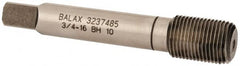 Balax - 3/4-16 UNF H10 Thread Limit Bottoming Thread Forming Tap - High Speed Steel, Bright Finish, 4-1/4" OAL, 1" Thread Length, Right Hand Thread, Series BXB - Exact Tooling