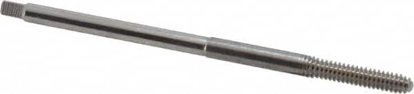 Balax - #6-32 UNC H5 Bright Finish High Speed Steel Thread Forming Extension Tap - Bottoming Chamfer, 3" OAL, 11/16" Thread Length, 2B Class of Fit, Series BXEXT - Exact Tooling