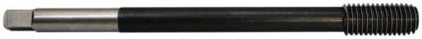 Balax - M12x1.75 Metric Coarse D12 Bright Finish High Speed Steel Thread Forming Extension Tap - Bottoming Chamfer, 4" OAL, 1" Thread Length, 6H Class of Fit - Exact Tooling