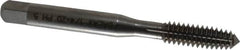 Balax - 1/4-20 UNC H5 Thread Limit Plug Thread Forming Tap - High Speed Steel, Bright Finish, 2-1/2" OAL, 1" Thread Length, Right Hand Thread, Series BXP - Exact Tooling