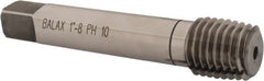 Balax - 1-8 UNC H10 Thread Limit Plug Thread Forming Tap - High Speed Steel, Bright Finish, 5-1/8" OAL, 1" Thread Length, Right Hand Thread, Series BXP - Exact Tooling