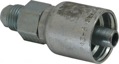 Parker - 9/16-18 Male JIC 37D Flare Steel Hydraulic Hose Male Rigid Fitting - -6 Hose Size, 3/8" Hose Diam, Series 43 - Exact Tooling