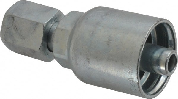 Parker - 3/8 Thread Hydraulic Hose Fitting - -6 Hose Size, 3/8" Hose Diam - Exact Tooling