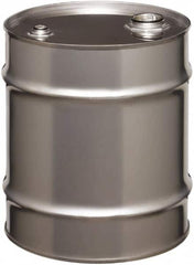 Made in USA - 10 Gallon Cylindrical Stainless Steel Tight Head Drum - 17" High x 14" Diam - Exact Tooling