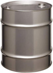 Made in USA - 20 Gallon Cylindrical Stainless Steel Tight Head Drum - 19-1/4" High x 18-1/4" Diam - Exact Tooling