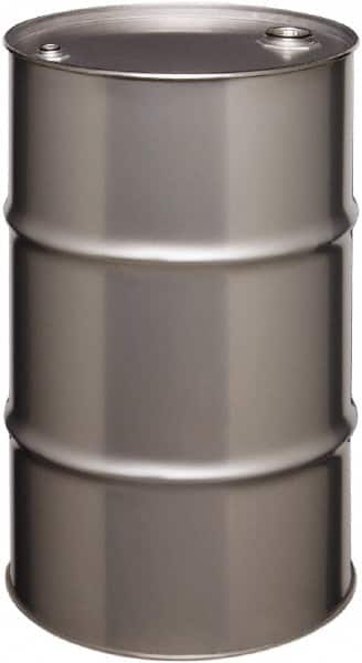 Made in USA - 30 Gallon Cylindrical Stainless Steel Tight Head Drum - 27-1/2" High x 18-1/4" Diam - Exact Tooling