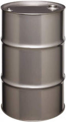 Made in USA - 30 Gallon Cylindrical Stainless Steel Tight Head Drum - 27-1/2" High x 18-1/4" Diam - Exact Tooling