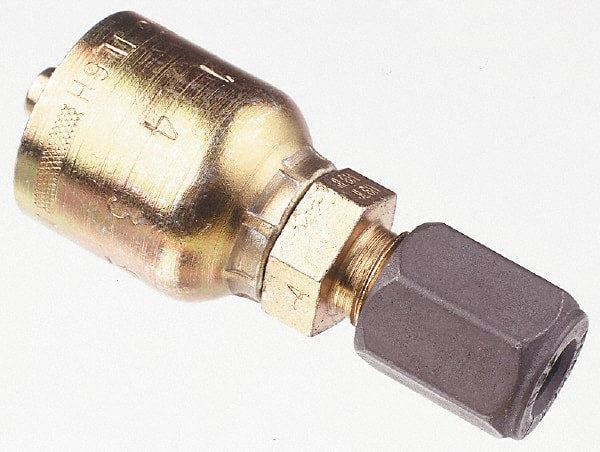 Parker - 3/4 Thread Hydraulic Hose Fitting - -12 Hose Size, 3/4" Hose Diam - Exact Tooling