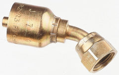 Parker - 1/4 Thread Hydraulic Hose Fitting - -4 Hose Size, 1/4" Hose Diam - Exact Tooling