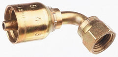 Parker - 1/2 Thread Hydraulic Hose Fitting - -8 Hose Size, 1/2" Hose Diam - Exact Tooling