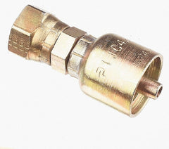 Parker - 1/4 Thread Hydraulic Hose Fitting - -4 Hose Size, 1/4" Hose Diam - Exact Tooling