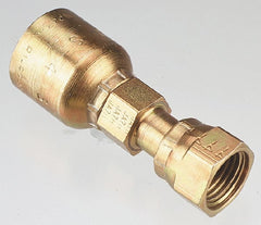 Parker - 1/4 Thread Hydraulic Hose Fitting - -4 Hose Size, 1/4" Hose Diam - Exact Tooling
