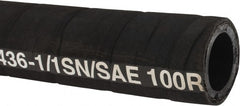 Parker - -20 Hose Size, 1-1/4" ID, 900 psi Work Pressure Hydraulic Hose - Synthetic Rubber, -40°F to 212°F - Exact Tooling