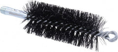 Weiler - 4-1/2" Long x 2" Diam Steel Spiral Brush - Double Spiral, 7-1/2" OAL, 0.012" Wire Diam, 1/4" Shank Diam - Exact Tooling