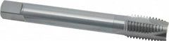 OSG - M20x2.50 Metric Coarse, 3 Flute, Oxide Finish, Vanadium High Speed Steel Spiral Point Tap - Plug Chamfer, Right Hand Thread, 140mm OAL, 2" Thread Length, 0.652" Shank Diam, 6H Class of Fit, Series 259 - Exact Tooling