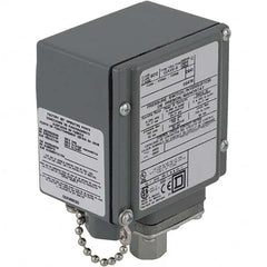Square D - 4, 13 and 4X NEMA Rated, SPDT, 1.5 to 75 psi, Electromechanical Pressure and Level Switch - Exact Tooling