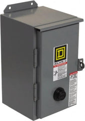 Square D - 208 Coil VAC at 60 Hz, 27 Amp, NEMA Size 1, Nonreversible Enclosed Enclosure NEMA Motor Starter - 3 hp at 1 Phase, 12 Enclosure Rating - Exact Tooling