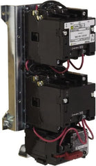 Square D - 110 Coil VAC at 50 Hz, 120 Coil VAC at 60 Hz, 27 Amp, NEMA Size 1, Reversible Open Enclosure NEMA Motor Starter - 3 Phase hp: 10 at 460 VAC, 10 at 575 VAC, 7-1/2 at 200 VAC, 7-1/2 at 230 VAC - Exact Tooling