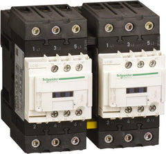 Schneider Electric - 3 Pole, 120 Coil VAC at 50 Hz and 120 Coil VAC at 60 Hz, 40 Amp, IEC Contactor - 1 Phase hp: 3 hp (115), 5 hp (230/240), 3 Phase hp: 10 hp (200/208), 10 hp (230/240), 30 hp (460/480), 30 hp (575/600) - Exact Tooling