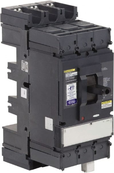 Square D - 600 Volt, 600 Amp, Automatic Molded Case Switch - 3, 4 Pole, 100 at 480 VAC kA Interrupting Rating, Plug In Connection, 5.51 Inch Wide x 6.61 Inch Deep x 13.38 Inch High - Exact Tooling