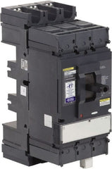 Square D - 600 Volt, 600 Amp, Automatic Molded Case Switch - 3, 4 Pole, 100 at 480 VAC kA Interrupting Rating, Plug In Connection, 5.51 Inch Wide x 6.61 Inch Deep x 13.38 Inch High - Exact Tooling