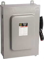Square D - 100 Amp, 600 VAC, 6 Pole Nonfused Safety Switch - NEMA 12 & 3R, 75 hp at 600 VAC (Triple Phase), 6PST Contact Form - Exact Tooling