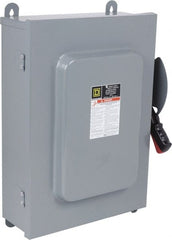 Square D - 60 Amp, 600 VAC, 6 Pole Nonfused Safety Switch - NEMA 12 & 3R, 60 hp at 600 VAC (Triple Phase), 6PST Contact Form - Exact Tooling