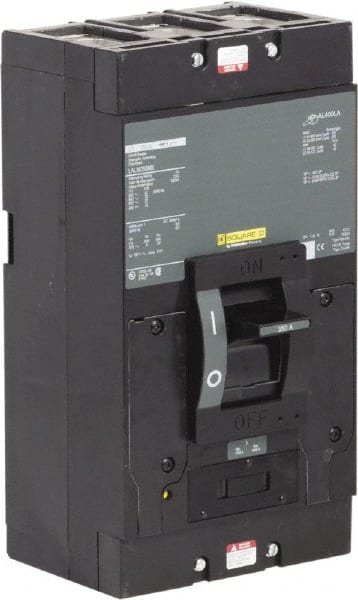 Square D - 350 Amp, 600 V, 3 Pole, Panel Mount Molded Case Circuit Breaker - Thermal Magnetic Trip, Multiple Breaking Capacity Ratings - Exact Tooling