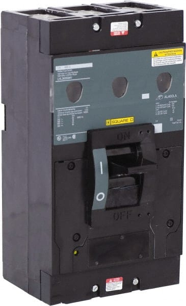 Square D - 400 Amp, 600 V, 3 Pole, Panel Mount Molded Case Circuit Breaker - Thermal Magnetic Trip, Multiple Breaking Capacity Ratings - Exact Tooling