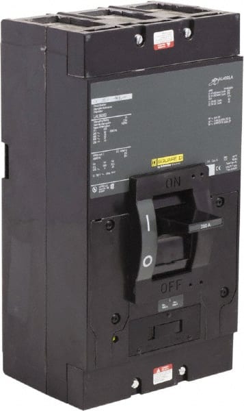 Square D - 200 Amp, 600 V, 3 Pole, Panel Mount Molded Case Circuit Breaker - Thermal Magnetic Trip, Multiple Breaking Capacity Ratings - Exact Tooling