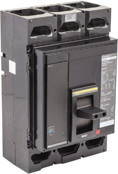 Square D - 400 Amp, 600 V, 3 Pole, Panel Mount Molded Case Circuit Breaker - Multiple Breaking Capacity Ratings - Exact Tooling