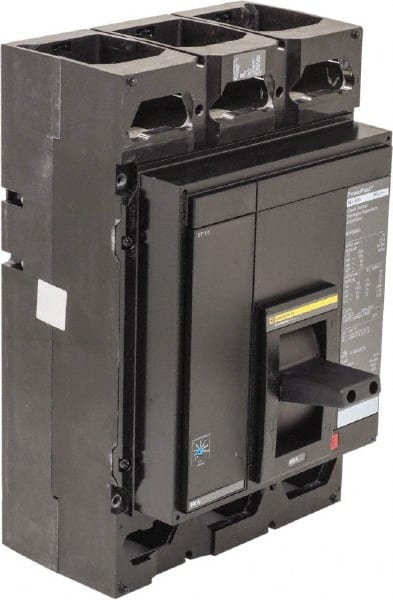 Square D - 600 Amp, 600 V, 3 Pole, Panel Mount Molded Case Circuit Breaker - Multiple Breaking Capacity Ratings - Exact Tooling