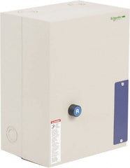 Schneider Electric - 3 Pole, 80 Amp, 120 Coil VAC, Nonreversible Enclosed IEC Motor Starter - 1 Phase Hp: 15 at 240 VAC, 7.5 at 120 VAC, 3 Phase Hp: 25 at 208 VAC, 30 at 230 VAC, 60 at 460 VAC, 60 at 575 VAC - Exact Tooling
