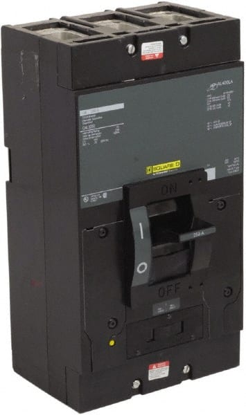 Square D - 250 Amp, 240 V, 3 Pole, Panel Mount Molded Case Circuit Breaker - Thermal Magnetic Trip, 25 kA at 240 VAC Breaking Capacity - Exact Tooling